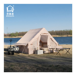 High-quality	Glamping Luxury Family Cotton Canvas Camping Inflatable Air Tent