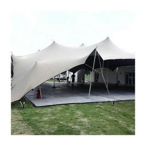 China Supplier 100 People Outdoor Wedding Party Tent Cheese Stretch Tent