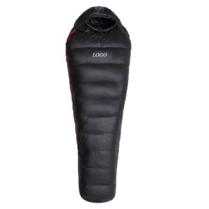 OEM High Quality Mummy Goose Down Sleeping Bag for Camping 400-3000g Winter Outdoor Waterproof Camp Sleeping Bags