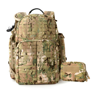 AKMAX Adventure 72H 3D Backpack MOLLE Tactical Assault Pack with Hydration 3L Bladder