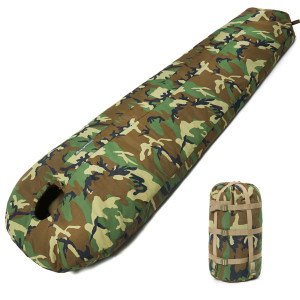 Outdoor Camping Winter Tactical Training Waterproof Camouflage Sleeping Bag