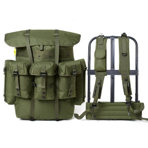 Olive Green Mochila Mountaineering Tactical Trekking Camping Survival Combat ALICE Backpack Backpack Aluminum Alice Frame Ba