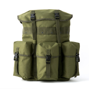 Olive Green Wholesale Aluminium Alice Frame Pack Mochila Hiking Tactical Trekking Camping Bag Rucksack with X Frame