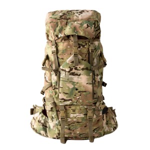 ILBE Main Bag Hiking BackPacks, Tactical Backpack 60L Outdoor Hiking Travel Backpack Multicam Camouflage