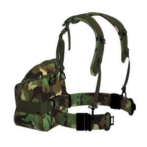 ALICE Pack Yoke Belt with Butt Pack Adjustable Security Tactical Belt for Hunting Equipment and Outdoor Activity Woodland