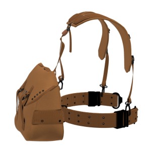 ALICE Pack Yoke Belt with Butt Pack Adjustable Security Tactical Belt for Hunting Equipment and Outdoor Activity Coyote