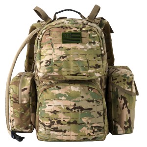Sky Walker MOLLE High-capacity Waterproof Laser Cutting Assault Backpack&Hydration Pack Tactical Backpack Multicam