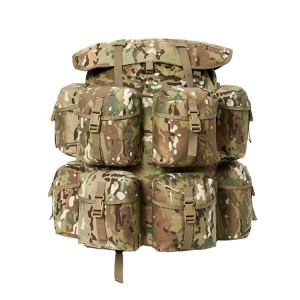 Tactical Hunting Backpack ALICE Pack Pro Mountain Backpack Tactical Enternal Aluminum Frame, Multicam Camouflage