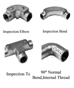 Bends-Inspection Elbow，Inspection Bends，Inspection Tee,90° Normal,internal Thread