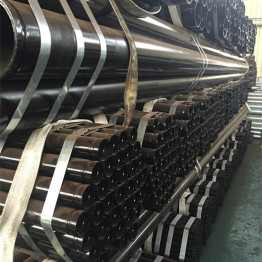 Black Painted ERW Carbon Steel Pipe Grooved Each End for Water Usage