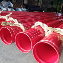 Grooded Ends and Red Painted Ms Steel Pipes for Fire Fighting with UL Certificate