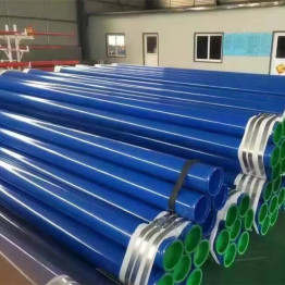 Painted Ms Steel Pipe Grooved Each End with Plastic Caps for Water Transport