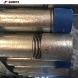 HOT GALVANIZED STEEL PIPE SUPPLIER with THREADED