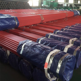 RAL3000 Epoxy Red Painted Fire Fighting Erw Steel Pipe Sch40