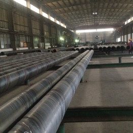 Large Size API 5L X52 Black Spiral Steel Pipe